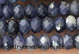 CRB2268 15.5 inches 3*4mm faceted rondelle sapphire beads