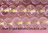 CRB2275 15.5 inches 4*6mm faceted rondelle lemon quartz beads