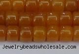 CRB2501 15.5 inches 6*8mm rondelle yellow jade beads wholesale