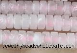 CRB2550 15.5 inches 2*4mm heishi rose quartz beads wholesale