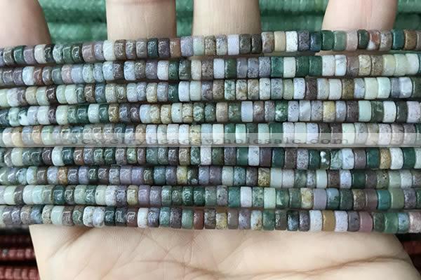 CRB2560 15.5 inches 2*4mm heishi Indian agate beads wholesale