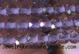 CRB2603 15.5 inches 2*3mm faceted rondelle smoky quartz beads