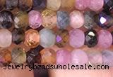 CRB2608 15.5 inches 2*3mm faceted rondelle tourmaline beads