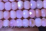 CRB2615 15.5 inches 2*3mm faceted rondelle pink opal beads