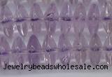 CRB262 15.5 inches 5*12mm rondelle amethyst gemstone beads