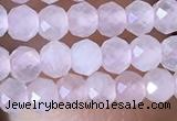 CRB2622 15.5 inches 2*3mm faceted rondelle rose quartz beads