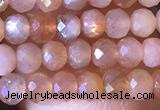 CRB2625 15.5 inches 2*3mm faceted rondelle moonstone beads