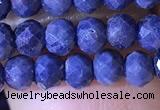 CRB2645 15.5 inches 3*4mm faceted rondelle sapphire gemstone beads