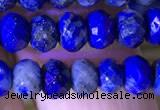 CRB2648 15.5 inches 3.5*5mm faceted rondelle lapis lazuli beads