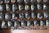 CRB2649 15.5 inches 2*3mm faceted rondelle pyrite beads wholesale