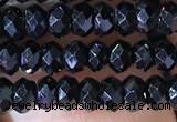 CRB2650 15.5 inches 2*3mm faceted rondelle black spinel beads