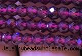 CRB2665 15.5 inches 2*3mm faceted rondelle red garnet beads