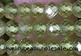 CRB2668 15.5 inches 3*4mm faceted rondelle peridot beads