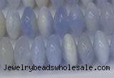 CRB267 15.5 inches 5*12mm rondelle blue chalcedony beads