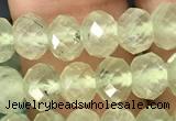 CRB2671 15.5 inches 4*6mm faceted rondelle prehnite beads