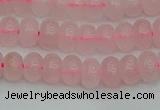 CRB2800 15.5 inches 4*6mm rondelle rose quartz beads wholesale