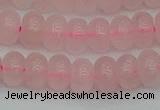 CRB2802 15.5 inches 6*10mm rondelle rose quartz beads wholesale