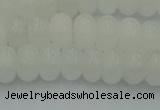 CRB2811 15.5 inches 5*8mm rondelle white jade beads wholesale