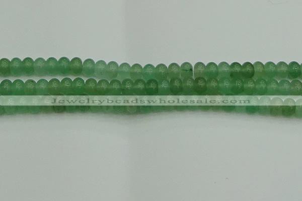 CRB2822 15.5 inches 6*10mm rondelle green aventurine beads