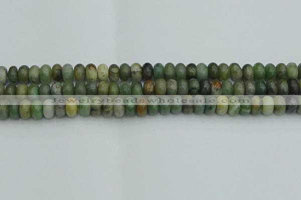 CRB2832 15.5 inches 6*10mm rondelle jade gemstone beads