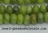 CRB2837 15.5 inches 6*10mm rondelle Chinese chrysoprase beads