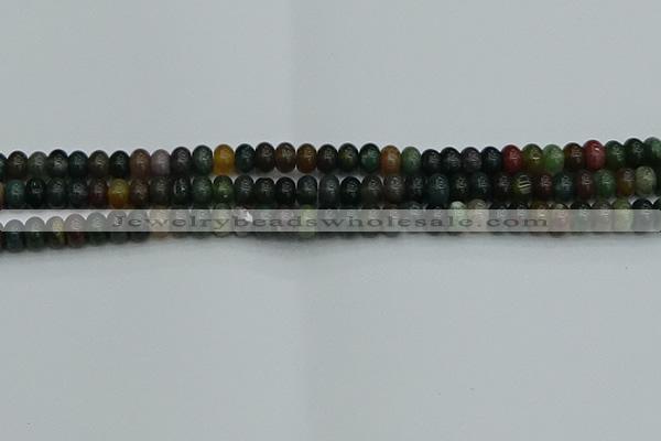 CRB2865 15.5 inches 4*6mm rondelle Indian agate beads