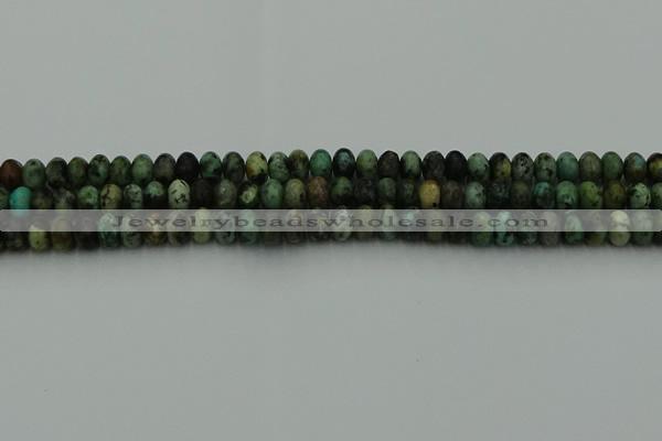 CRB2900 15.5 inches 4*6mm rondelle African turquoise beads