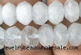 CRB3005 15.5 inches 5*8mm faceted rondelle aquamarine beads