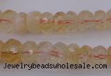 CRB302 15.5 inches 5*8mm - 10*14mm faceted rondelle citrine beads