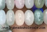 CRB3062 15.5 inches 6*9mm rondelle morganite gemstone beads