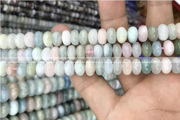 CRB3062 15.5 inches 6*9mm rondelle morganite gemstone beads