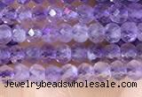 CRB3102 15.5 inches 2*3mm faceted rondelle tiny light amethyst beads