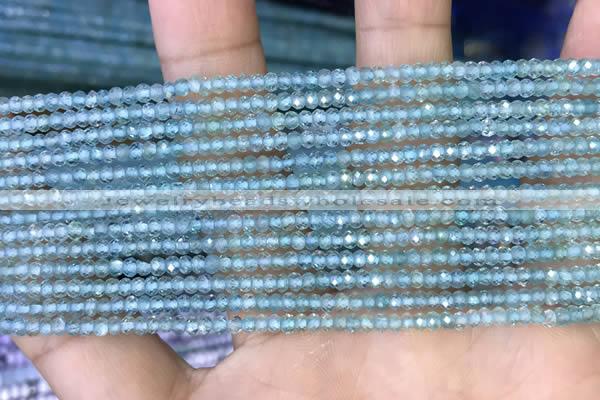 CRB3116 15.5 inches 2*3mm faceted rondelle tiny apatite beads