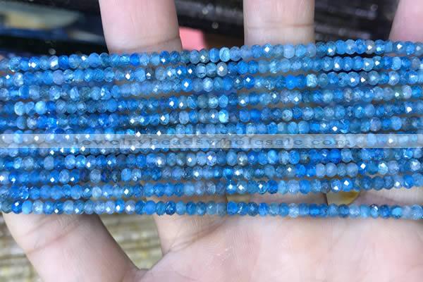 CRB3118 15.5 inches 2*3mm faceted rondelle tiny apatite beads