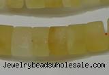 CRB312 15.5 inches 8*12mm tyre matte citrine gemstone beads wholesale