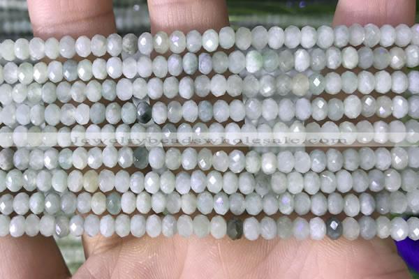 CRB3166 15.5 inches 2.5*4mm faceted rondelle tiny jade beads