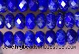 CRB3177 15.5 inches 2.5*4mm faceted rondelle tiny lapis lazuli beads