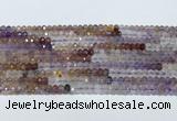 CRB3203 15.5 inches 2.5*3.5mm faceted rondelle mixed quartz beads