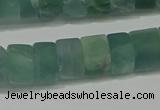 CRB322 15.5 inches 8*12mm tyre matte fluorite gemstone beads