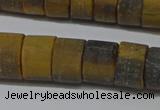 CRB326 15.5 inches 8*12mm tyre matte yellow tiger eye beads