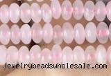 CRB4000 15.5 inches 2.5*4.5mm rondelle rose quartz beads wholesale