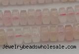 CRB401 15.5 inches 5*8mm rondelle rose quartz beads wholesale