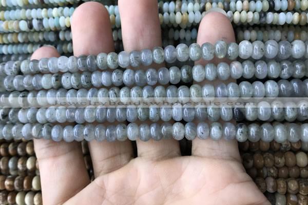 CRB4034 15.5 inches 4*6mm rondelle labradorite beads wholesale