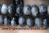 CRB4035 15.5 inches 4*6mm rondelle black labradorite beads wholesale