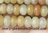 CRB4038 15.5 inches 4*6mm rondelle yellow jade beads wholesale