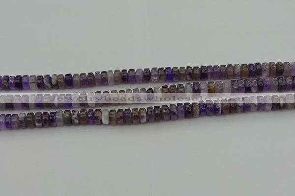 CRB404 15.5 inches 5*8mm rondelle amethyst gemstone beads