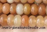 CRB4040 15.5 inches 4*6mm rondelle red aventurine beads wholesale