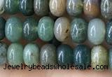 CRB4043 15.5 inches 4*6mm rondelle Indian Agate beads wholesale