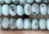 CRB4048 15.5 inches 4*6mm rondelle sesame jasper beads wholesale