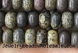 CRB4054 15.5 inches 4*6mm rondelle artistic jasper beads wholesale